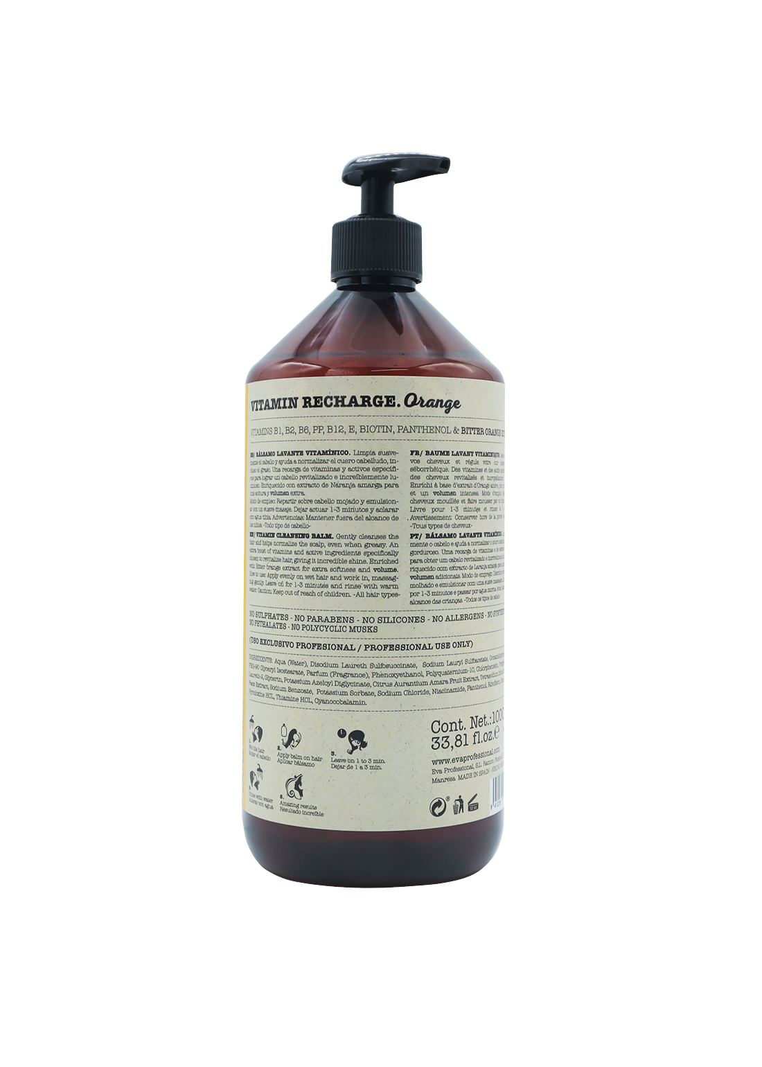 Vitamin recharge. Orange 1000 ml - HadiLive