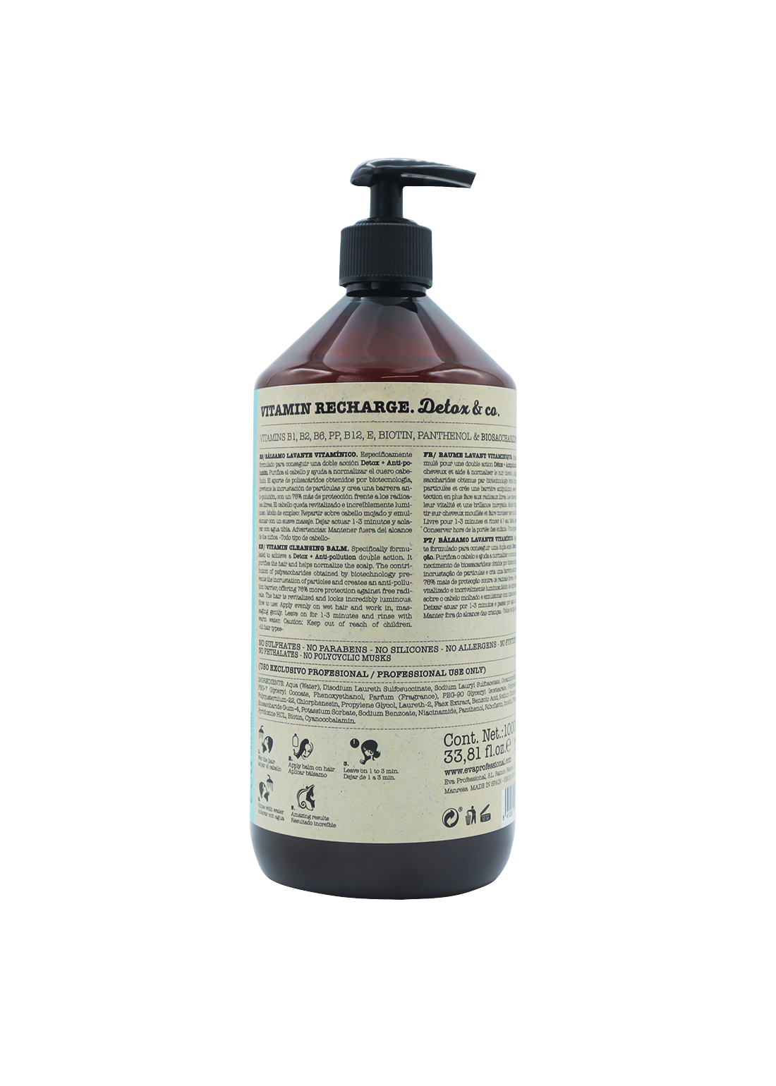 Vitamin recharge. Detox & Co. 1000 ml - HadiLive